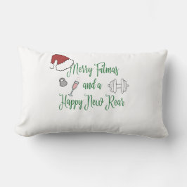 Vrolijk Fitmas en een Gelukkig Nieuw Achter Kussen