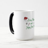 Vrolijk Fitmas en een Gelukkig Nieuw Achter Magische Mok (Voorkant links)