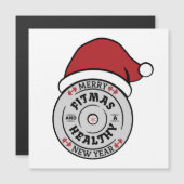 Vrolijk Fitmas en gezond Nieuwjaar kerst Kaart (Voorkant / Achterkant)