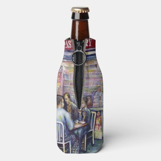 vrolijk flesjeskoeler (Fles Achterkant)