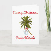 Vrolijk Florida kerst Feestdagen Kaart (Voorkant)