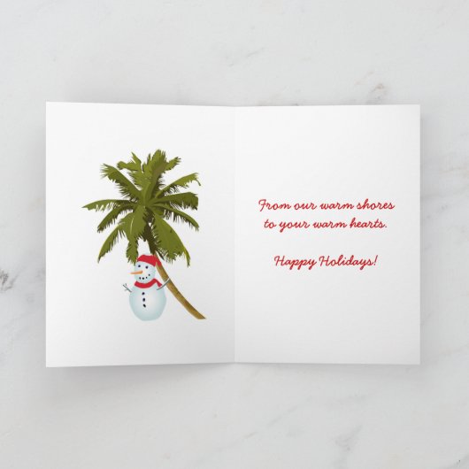 Vrolijk Florida kerst Feestdagen Kaart (Binnen)