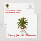 Vrolijk Florida kerst Feestdagenkaart (Voorkant / Achterkant)
