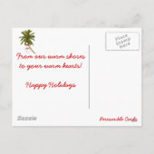 Vrolijk Florida kerst Feestdagenkaart (Achterkant)