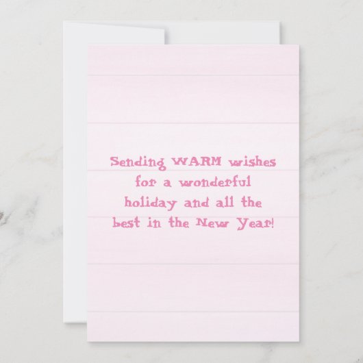 Vrolijk Florida Kerst Roze Flamingo Witte Boom Feestdagenkaart (Achterkant)