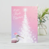 Vrolijk Florida Kerst Tropische Vogel en Boom Feestdagenkaart (Staand voorkant)