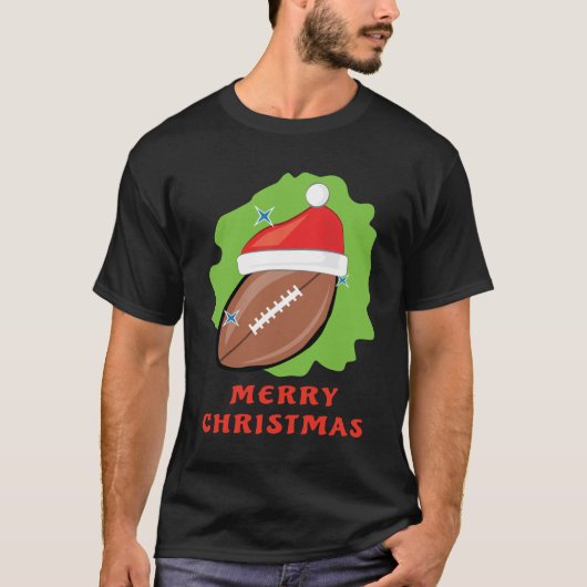 Vrolijk Football Kerst - Funny T-shirt (Voorkant)