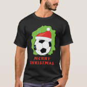 Vrolijk Football / Voetbal Kerst - Funny T-shirt (Voorkant)