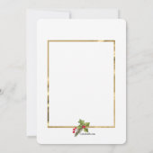 Vrolijk Fotolijst Kerstkaart Kaart (Achterkant)