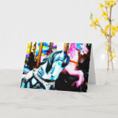 Vrolijk-gaan-rond de Kaart van de Verjaardag van (Gele Bloem)