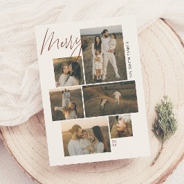 vrolijk | Galerij Muur 6 Foto Collage Kerstmis Feestdagenkaart