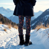 vrolijk gebladerte | vakantiepatroon leggings