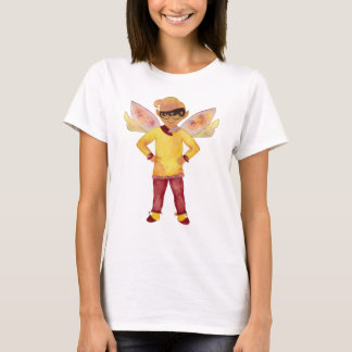Vrolijk geel elf T-shirt