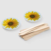 Vrolijk geel Zonnebloem Hand Fans Handwaaier (Niet-gemonteerd)