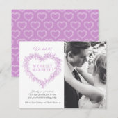 Vrolijk gehuwd paars maffe kerst (Voorkant / Achterkant)