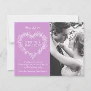 Vrolijk gehuwd paars maffe kerst