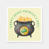 Vrolijk gejuich Sint Patrick's Day Servet (Voorkant)