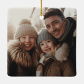 Vrolijk gelukkig alles Groovy vakantiefoto Keramisch Ornament (Achterkant)