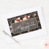 Vrolijk gelukkig nieuwjaar 2-24 banner rechthoekige sticker (Envelop)