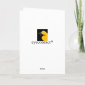 Vrolijk gelukkige kippen Kerstboom Kaart (Achterkant)