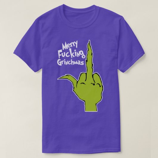 Vrolijk geneukt Grinchmas T-shirt (Design voorkant)