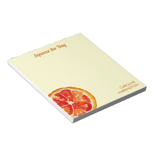 Vrolijk gepersonaliseerd notitieblok (Schuin)