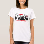 Vrolijk Gescheiden Grappig Scheiding Feest T-shirt (Voorkant)