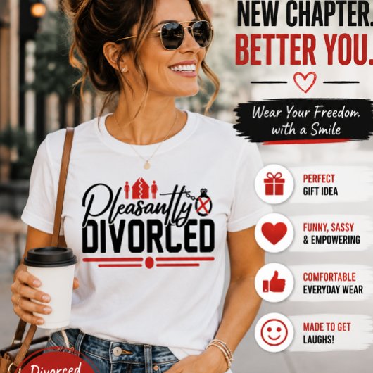 Vrolijk Gescheiden Grappig Scheiding Feest T-shirt