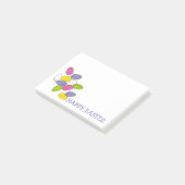 Vrolijk gespikkelde gemalte Snoepjes eieren Post-it® Notes (Schuin)