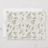 Vrolijk & getrouwd Elegante foto modern botanisch Feestdagenkaart (Achterkant)