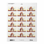 Vrolijk getrouwd Kerstmis Foto Vakantie Etiket (Full Sheet)