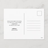 Vrolijk & getrouwd Kerstmis Moderne foto Zwart Wit Feestdagenkaart (Achterkant)