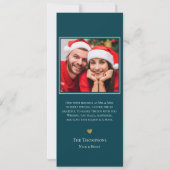 Vrolijk getrouwd Pas getrouwd kerst Wenskaart Kaart (Achterkant)