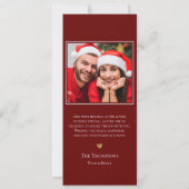 Vrolijk Getrouwd Pas getrouwd Kerstvakantie Kaart (Achterkant)