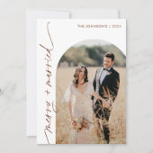 Vrolijk & getrouwde foto Vakantie Kerst Kaart (Voorkant)