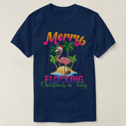 Vrolijk gevuurde kerst in juli met vlaminginslag t-shirt (Design voorkant)