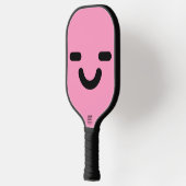 Vrolijk Gezicht Licht Roze Pickleball Paddle (Links)