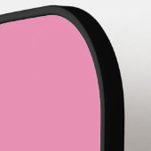 Vrolijk Gezicht Licht Roze Pickleball Paddle (Links Detail)