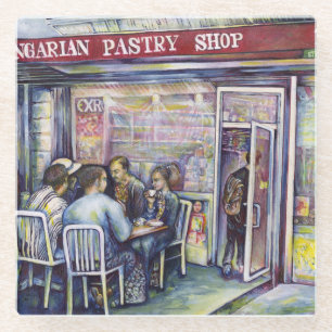 vrolijk glazen onderzetter