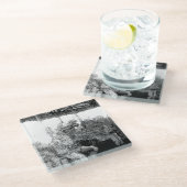 vrolijk glazen onderzetter (Schuin)