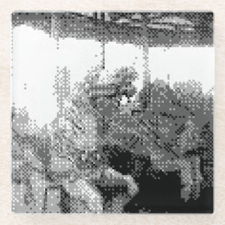 vrolijk glazen onderzetter