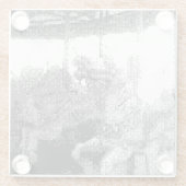 vrolijk glazen onderzetter (Achterkant)