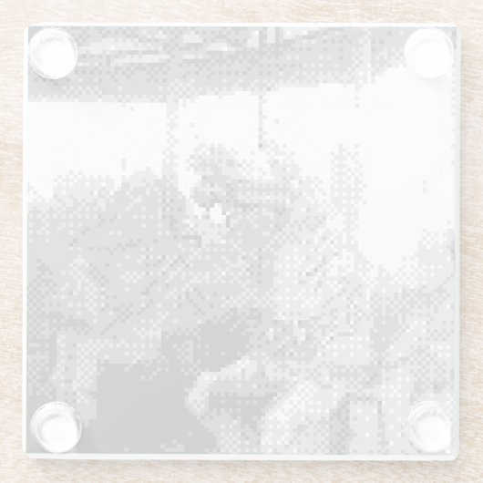 vrolijk glazen onderzetter (Achterkant)