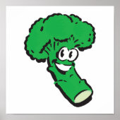 vrolijk glimlachende broccoli poster (Voorkant)