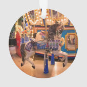 Vrolijk Go Rond Acryl Kerstmis Ornament (achterkant)