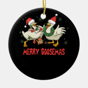 Vrolijk Goosemas Grappig Kerst Eend Gekke Goose Me Keramisch Ornament