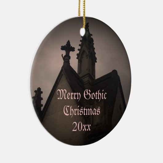 Vrolijk Gotisch Kerst crypt ornament (Rechts)