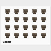 Vrolijk Goud DOG MOM Label Ontwerp (Vel)
