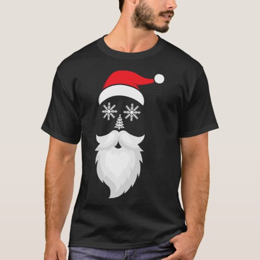 Vrolijk Grappig Kerstman Hoed Kerstman Familie Chr T-shirt (Voorkant)