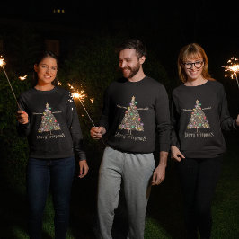 Vrolijk griezelige krans spooky kerst trui